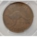 AUSTRALIA 1946 . ONE 1 PENNY . PCGS XF45